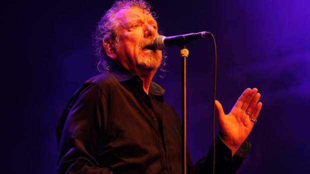 Rock god endures: Robert Plant at Bluesfest Byron Bay on Saturday.