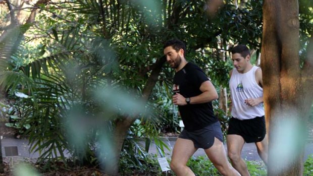 Chris Turnbull and Len Gervay will be running from Sydney to Melbourne to raise money for the Rate and Threatened Species Garden at the Sydney Botanic Gardens.