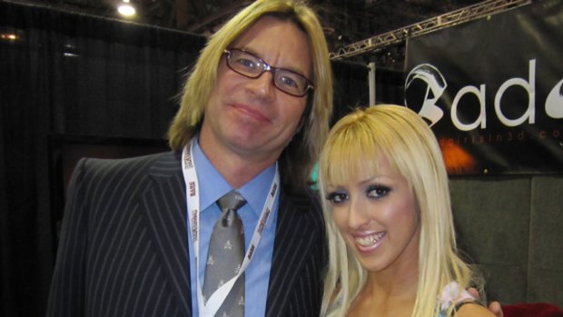 3D  porn film producer Lance Johnson with his muse Breanne Benson.