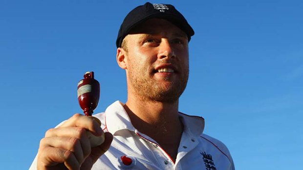 Andrew Flintoff ... delighting in Australia's misfortune.