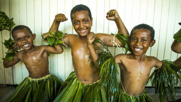 Local lads at Totoya Island.