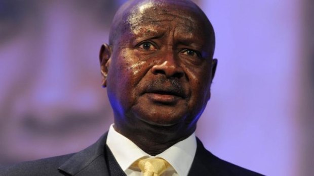 Yoweri Museveni: "In this part of the world it is forbidden to publicly exhibit any sexual conduct."