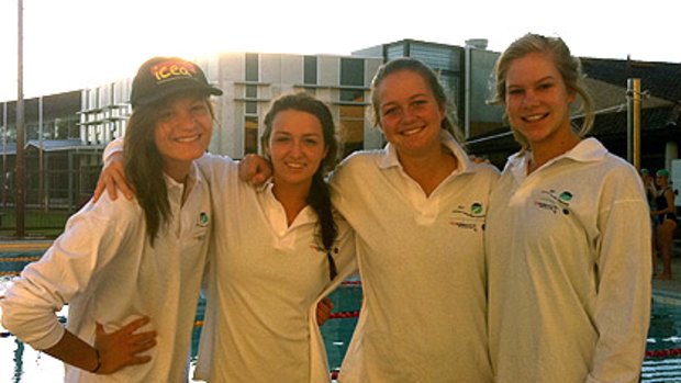 Fearless school girls tacke the Indian Ocean for a good cause.