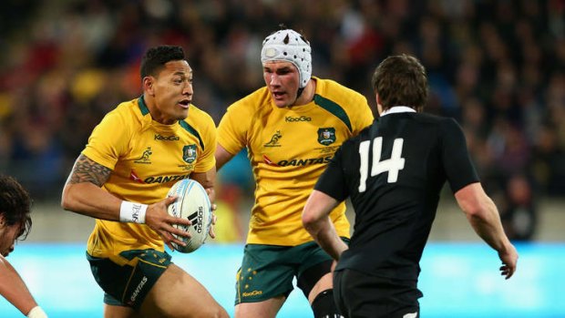 Staying put: Israel Folau's days with the Waratahs and Wallabies are set to continue.