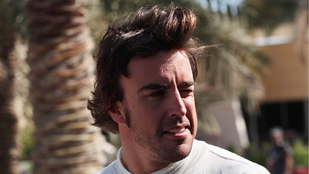 Formula One driver Fernando Alonso.