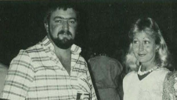 Damian O'Carrigan with his wife Julie at the opening of Leighton's new Brisbane office in 1986.