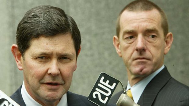 Former Liberal staff member Ian Hanke with then Workplace Relations Minister Kevin Andrews in 2005.