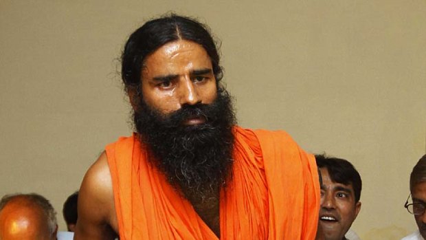 Controversial ... Indian yoga guru Ramdev has 30 million followers.
