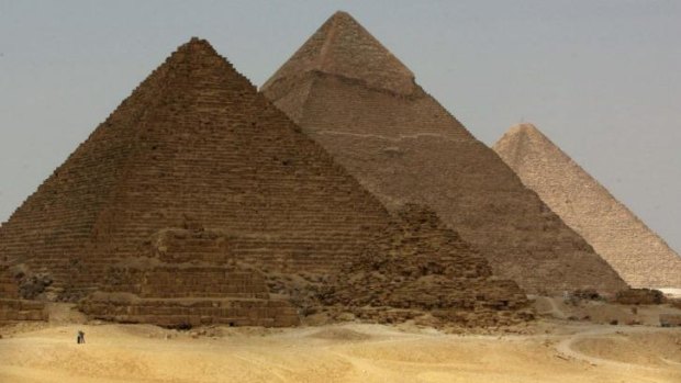 The pyramids in Egypt.