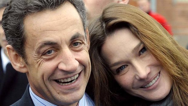 Expensive taste ... Nicolas Sarkozy and his wife Carla Bruni-Sarkozy.