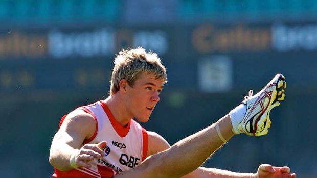 High achiever: Swans recruit Luke Parker is already impressing in his first season.