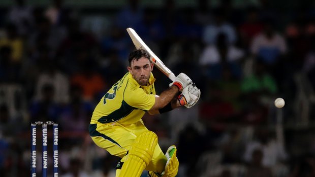 Glenn Maxwell was unable to salvage the game for Australia after an upper order collapse early in the innings.