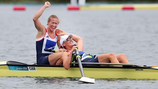 Star student ... Gold medallist Helen Glover (left) is one of seven former Millfield students at this year's Games.