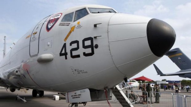 Advanced search capabilities ... A US Navy Boeing P-8 Poseidon similar to the one being used to locate MH370 wreckage.