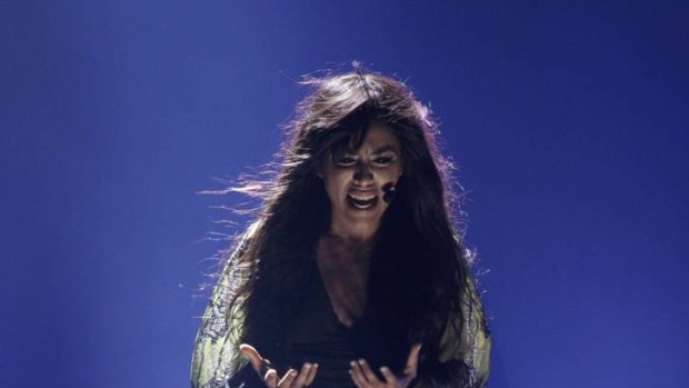 Loreen of Sweden performs her song <em>Euphoria</em> during the second semi-final of the Eurovision song contest.