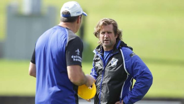 Admired &#8230; Des Hasler at training yesterday as his side prepared for the clash with Manly, a team he says is the best in the competition.