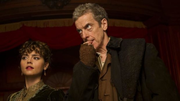 Less of the quirk: Jenna Coleman and Peter Capaldi in the new season of Dr Who.