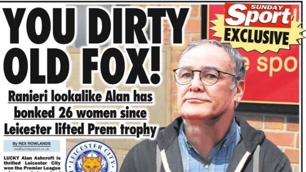 Fox and hound: Claudio Ranieri look-a-like Alan Ashcroft.
