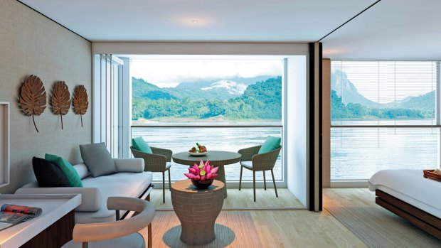 Scenic Tours visits the Mekong: An artist's impression of a Deluxe Suite on <i>Scenic Spirit</i>.