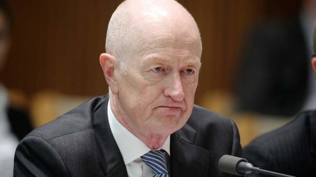 Reserve Bank Governor Glenn Stevens at the committee hearing.