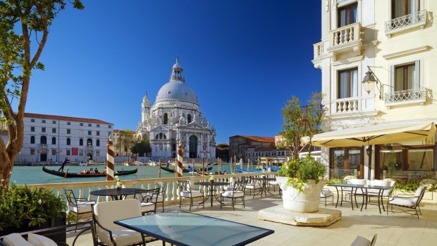 The hotel has Venice's largest private canal-side terraces.
