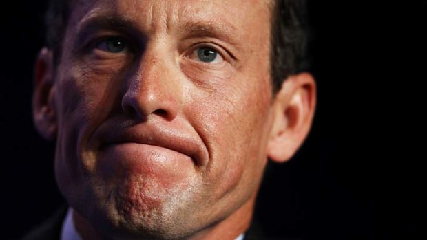 Lance Armstrong ... at the centre of the doping scandal which has rocked cycling.