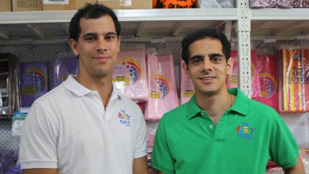 Dean Salakas, pictured with brother Peter (left), has had much success with AdWords.