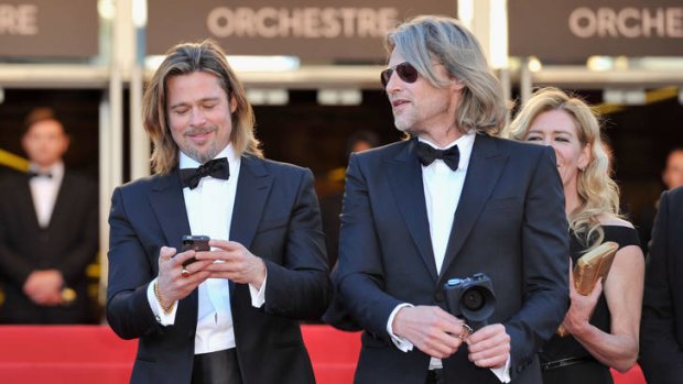 The movie's lead Brad Pitt and director Andrew Dominik at the film's premiere at Cannes.