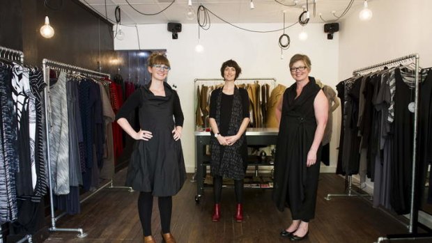 Designers Gemma Jameson, Franscesca Altenburg and Karen Lee have opened Assemblage Project on Londsdale St, Braddon.