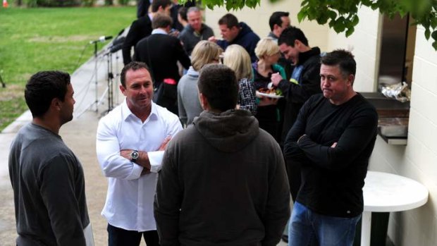 Raiders coach Ricky Stuart gets to know players and support staff at the club.