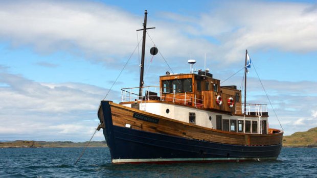 New life: Once a fishing vessel, the Glen Massan is now a cruise ship.