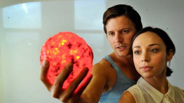 Gemma-Ashley Kaplan (right) and Gareth Keegan in <i>Moonshadow</i>.
