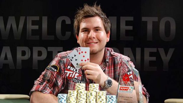 Jonathan Karamalikis after winning the APPT event in Sydney last year, taking home over $450,000.