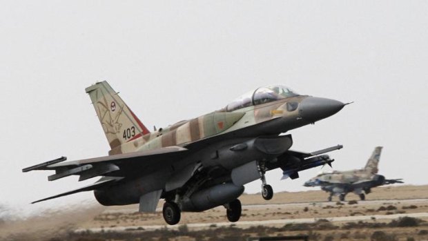 An Israeli F-16I fighter plane takes off from Ramon Air Base in southern Israel, in this file photo.