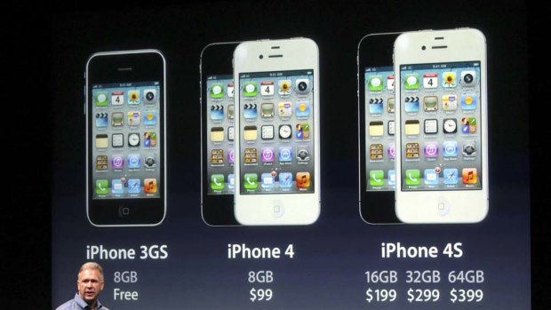 Spot the difference ... Apple's iPhone 4S looks identical to iPhone 4.
