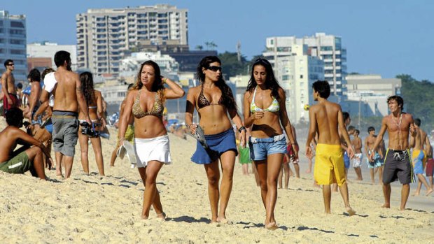 Flipping out … Havaianas are as ubiquitous on Brazilian beaches as skimpy bikinis.