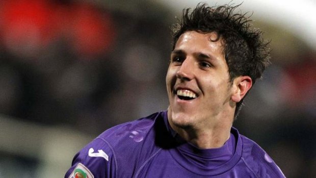 Target ... Fiorentina captain  Stevan Jovetic.