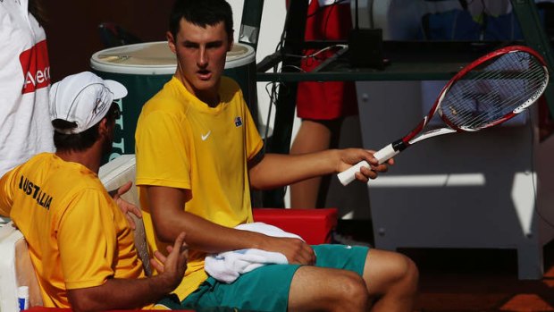 Struggling: Rafter and Tomic.