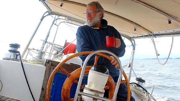 John Vallentine on board Tainui: fascinated by Viking journeys.