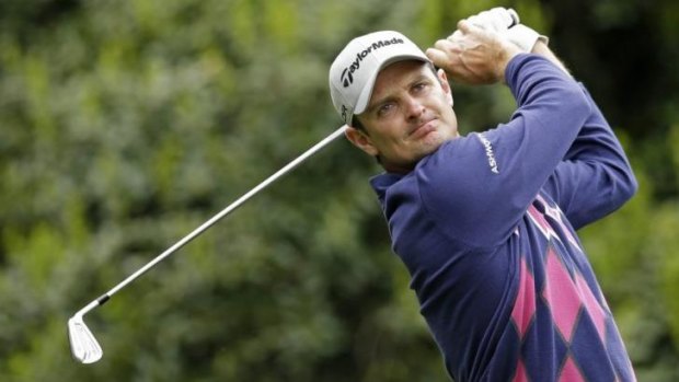 In contention: England's Justin Rose.