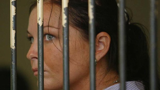 Schapelle Corby in jail. She was sentenced to 20 years in prison and has served 10.