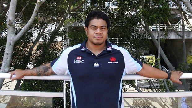 Big opportunity . . . third-choice hooker John Ulugia, who will play for the Waratahs against the Cheetahs on Saturday night.