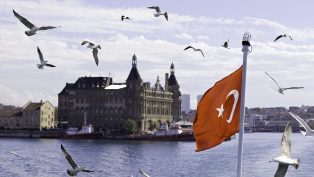 Haydarpasa Main Railroad Station in Kadikoy, Istanbul
