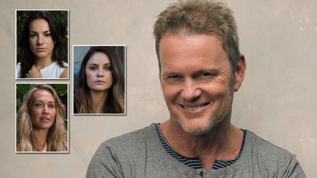 Craig McLachlan and his female accusers (clockwise from top left) Angela Scundi, Christie Whelan Browne and Erika Heynatz.