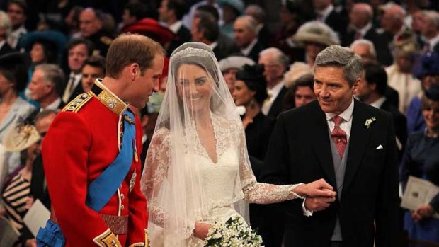 And then they were wed: Prince William and Catherine Middleton finally make it to the altar.