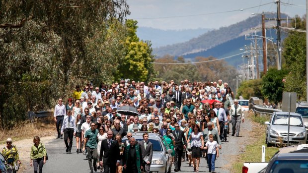 Hundreds of Karen Chetcuti's friends and family attended her funeral in February. 