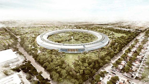 Delayed: An artist's impression of the new Apple campus.