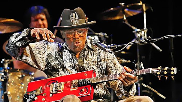 The Originator ... Bo Diddley on stage in 2006.