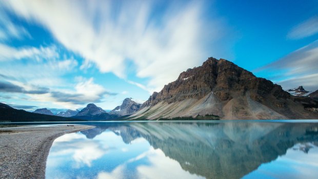 Bow Lake on the Icefields Parkway.