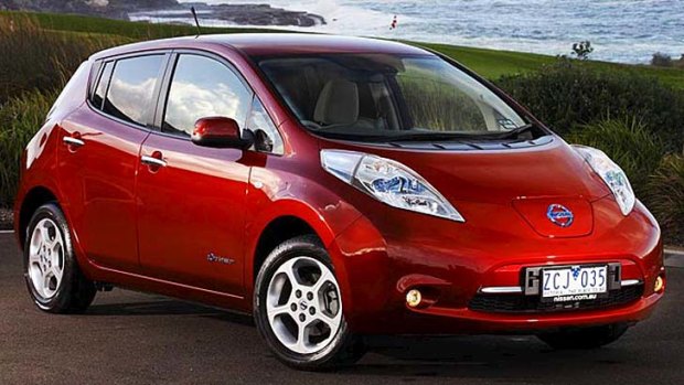 Unpopluar ... electric cars new to the market, including the Nissan Leaf (pictured), have failed to gain the interest of car buyers.